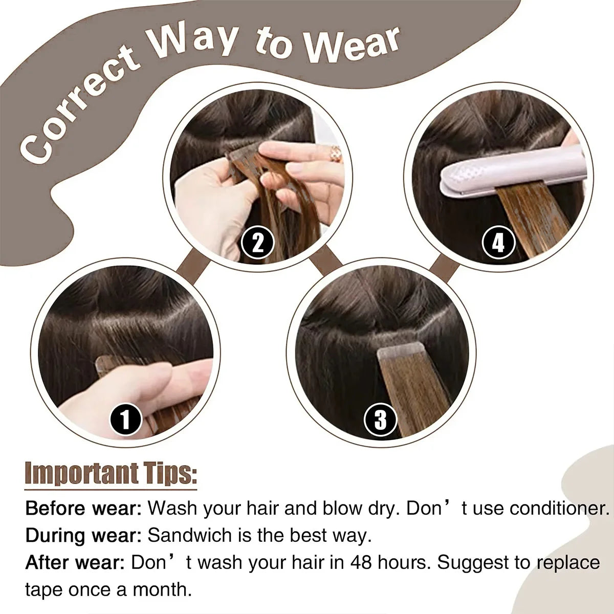 Invisible Tape in Wig, Hair Wigs Extensions Real Remy Hair Extensions and Accessories for Women Ash Blond mixed Platinum Blond Straight Wig Hairpieces