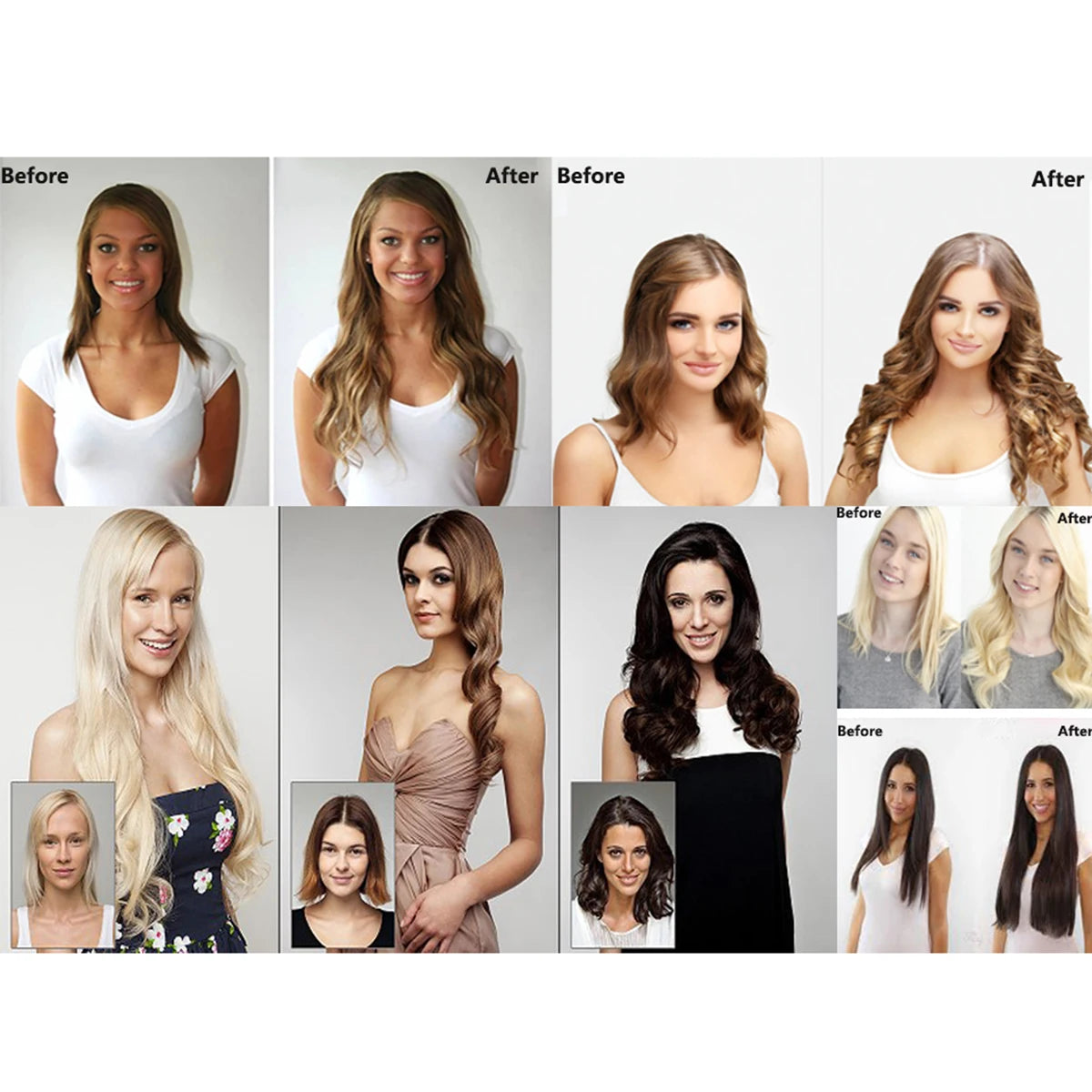 Invisible Tape in Wig, Hair Wigs Extensions Real Remy Hair Extensions and Accessories for Women Ash Blond mixed Platinum Blond Straight Wig Hairpieces