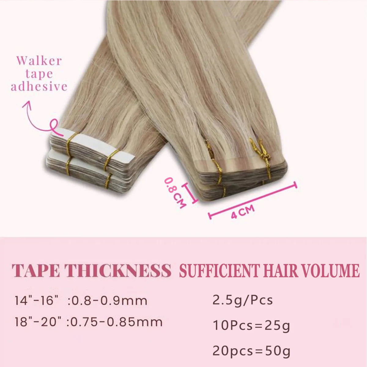 Invisible Tape in Wig, Hair Wigs Extensions Real Remy Hair Extensions and Accessories for Women Ash Blond mixed Platinum Blond Straight Wig Hairpieces