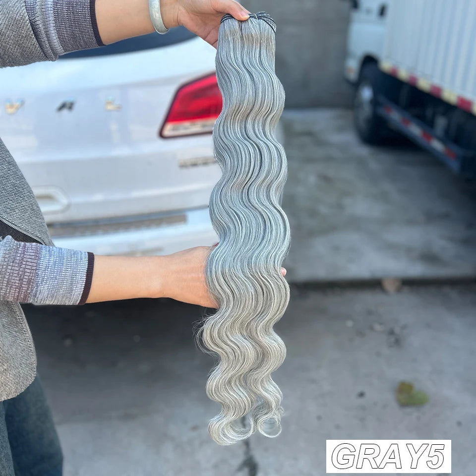 30Inches 200Grams Wig Magicae Rainbow Brown Brazilian Body Wave Bundles Colored Blond 27/613 Natural High Temperature Synthetic Hair Style Wigs