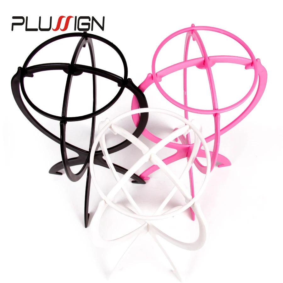 Wig Stands Plastic Hat Display Wig Head Holders Wigs Hanger For Multiple Wigs 17x34Cm Portable Folding Wig Stand 1pcs Wig Holder