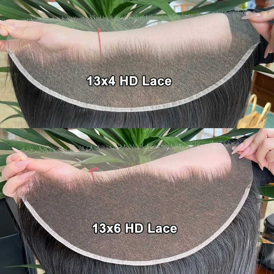 Skinlike HD Lace Frontal 13X4 13X6 Human Hair Wigs Closures Pre Plucked Invisible HD Lace Free Part 7x7 6x6 5x5 HD Lace Closure Only Wig