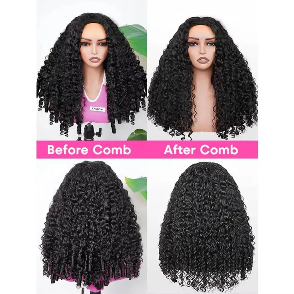 Deep Wave Burmese Curly Wigs Human Hair Style Lace Frontal Wigs for Women 13x4 13x6 Curly HD Lace Front PrePlucked Wigs with Spiral End