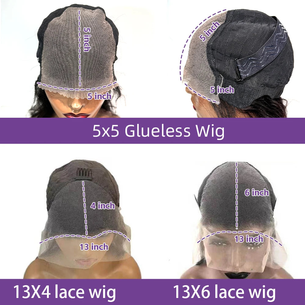 13x6 Wig HD Lace Loose Deep Wave Frontal Hair Style Wigs 40 42 Inch Deep Curly Lace Front Human Hair Wigs Preplucked Glueless Wig Human Hair