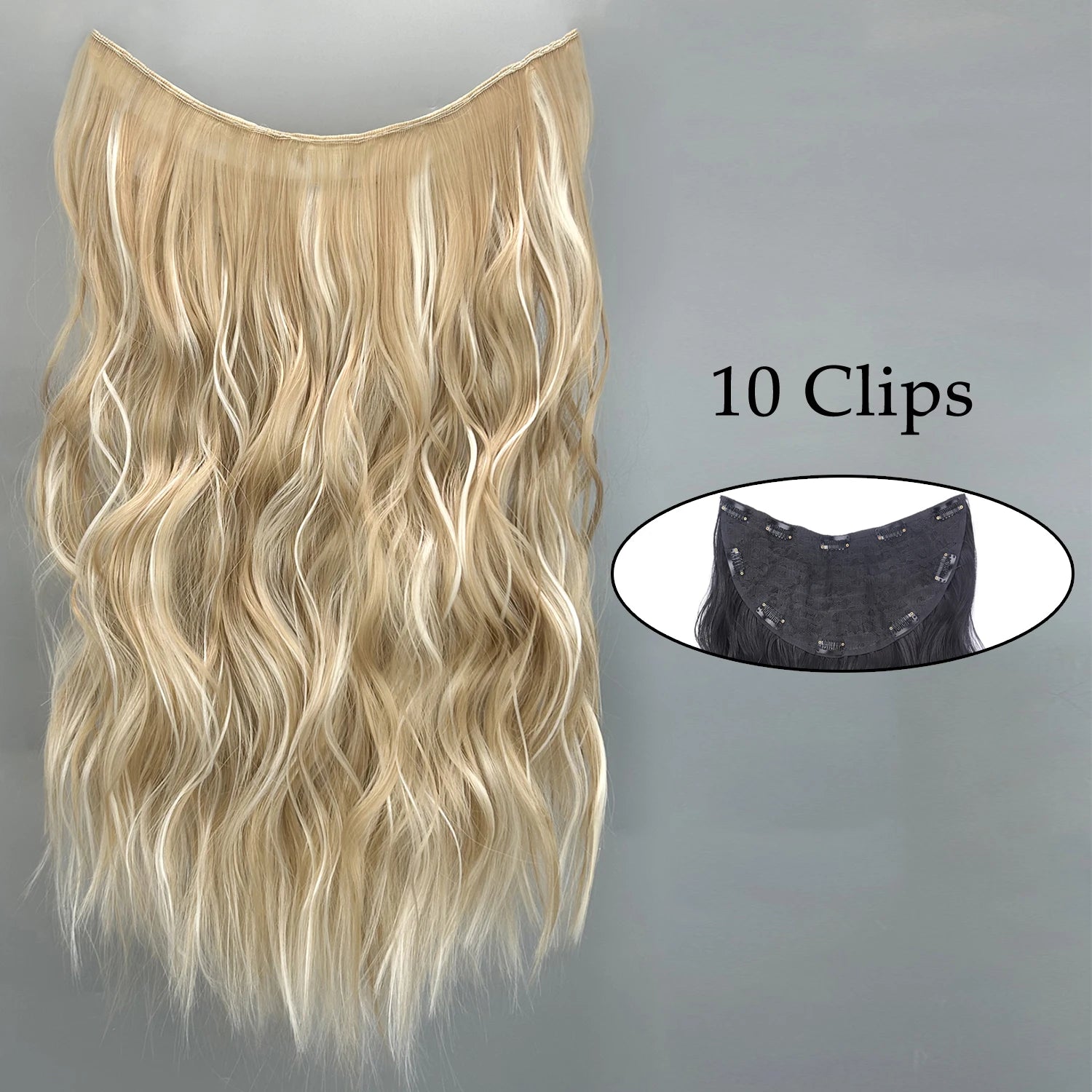 Synthetic Wig 5 Clip In Hair Accessories and Extensions Long Straight Wigs Hair Style Hairpiece Black Brown Blonde 80CM Natural Fake Hair For Women