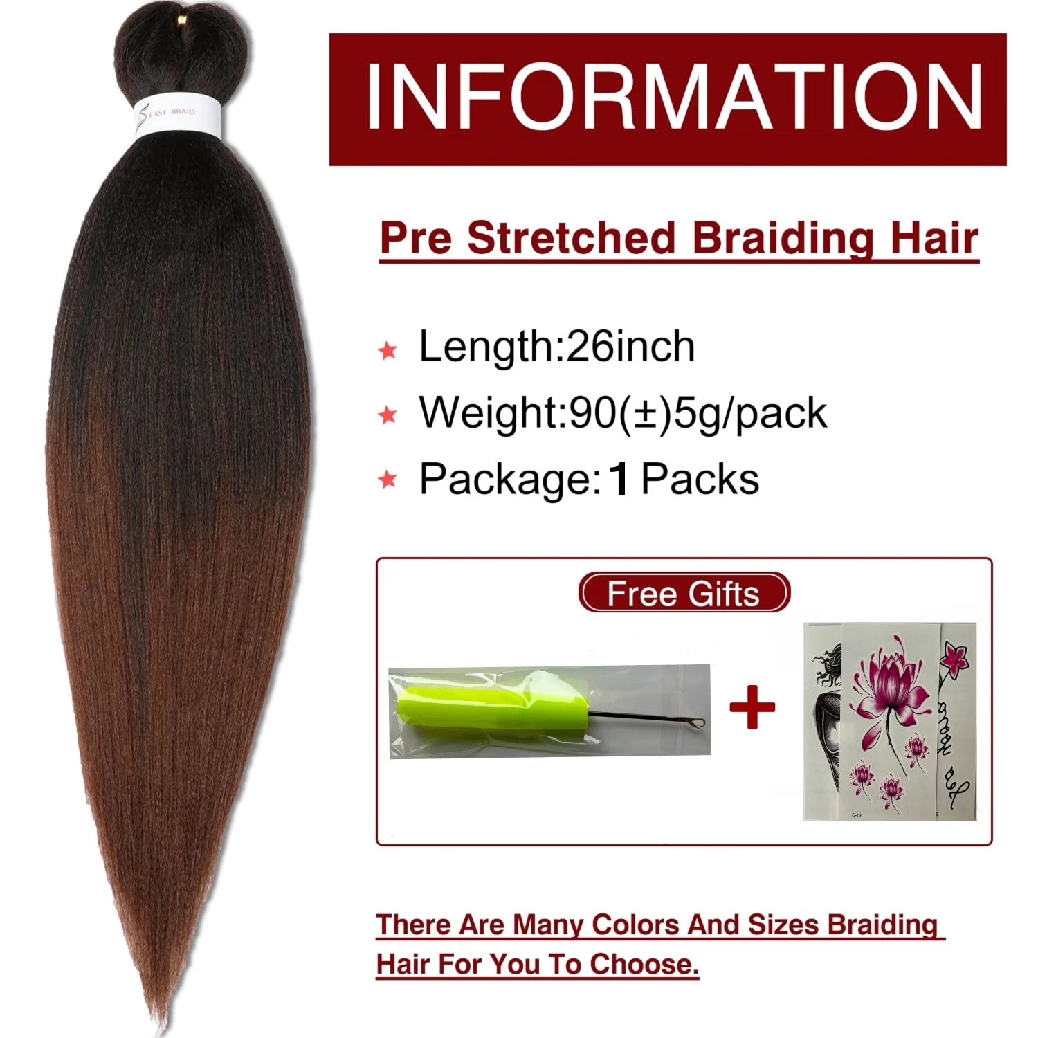 Windle Wig Hair Extensions and Accessories for Women Box Twist Braids Easy Crochet Hair Wigs EZ Pre stretched Braiding Hair Flame Retardant Synthetic