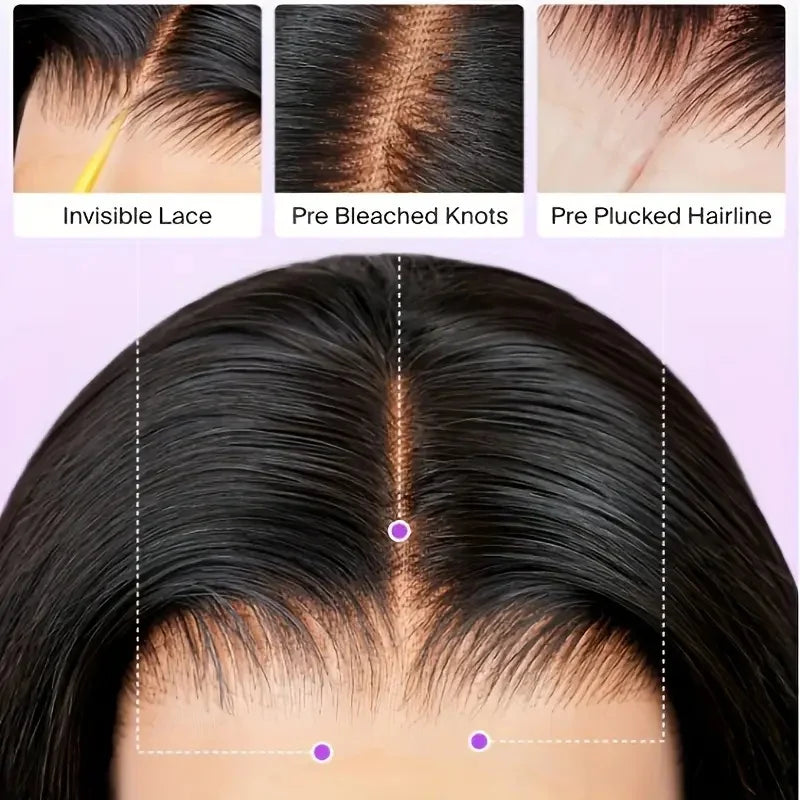 Straight Forehead Lace Wig, Made of Human Wigs Hair, Pre Combed with Baby Hair Swiss Wig, Made of Human Hair, Produced in Brazil
