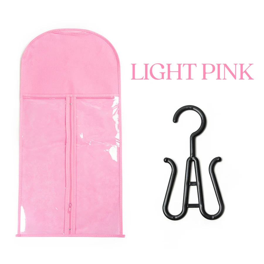 Wig storage Bags Hair Extensions and Accessories Storage Bag With Hanger For lace Hair Wigs Hair Extension Holder wig hanger With bag wigs Accessories