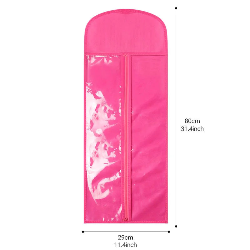 Wig storage bag, organizing bag, wigs case, wig-specific transparent bag, zipper bag
