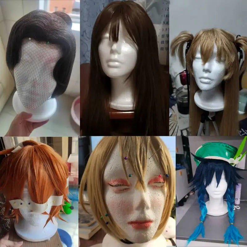 Wig Stands Female Mannequin Head with Tripod Stand Model Practical Dummy Foam Head Lightweight Durable Portable Hair Wigs Head