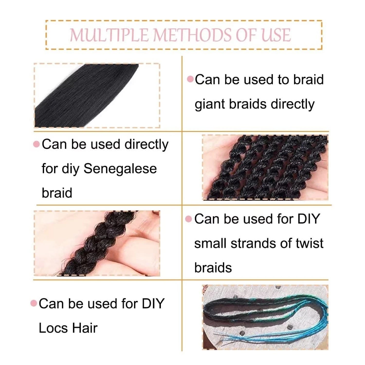 Windle Wig Hair Extensions and Accessories for Women Box Twist Braids Easy Crochet Hair Wigs EZ Pre stretched Braiding Hair Flame Retardant Synthetic