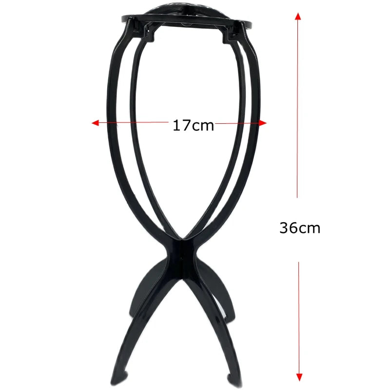 2 pcs stand 36cm Desk Stand Portable Wig Stand Wig Stands Portable Hair Wigs Hanger Salon Barber Hanging Hats Holder Display Stand