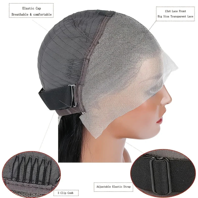 Straight Forehead Lace Wig, Made of Human Wigs Hair, Pre Combed with Baby Hair Swiss Wig, Made of Human Hair, Produced in Brazil