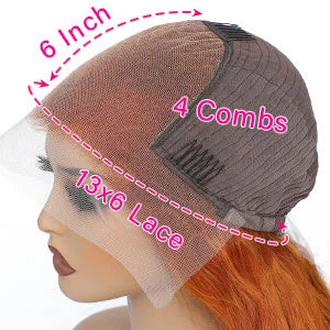 30 Inches Ginger Orange Deep Wave 13x6 HD Lace Frontal Wig Human Hair Curly Human Hair Wig 350 Colored 13x4 Lace Front Wigs