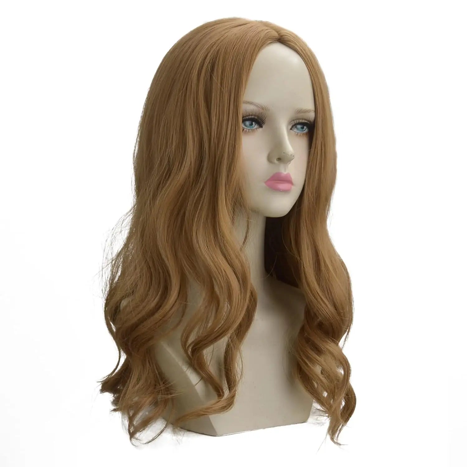 Hair Wigs for Women, Long Wave Ginger Orange Curly Synthetic Wig for Daily Cosplay Party Halloween Costume
