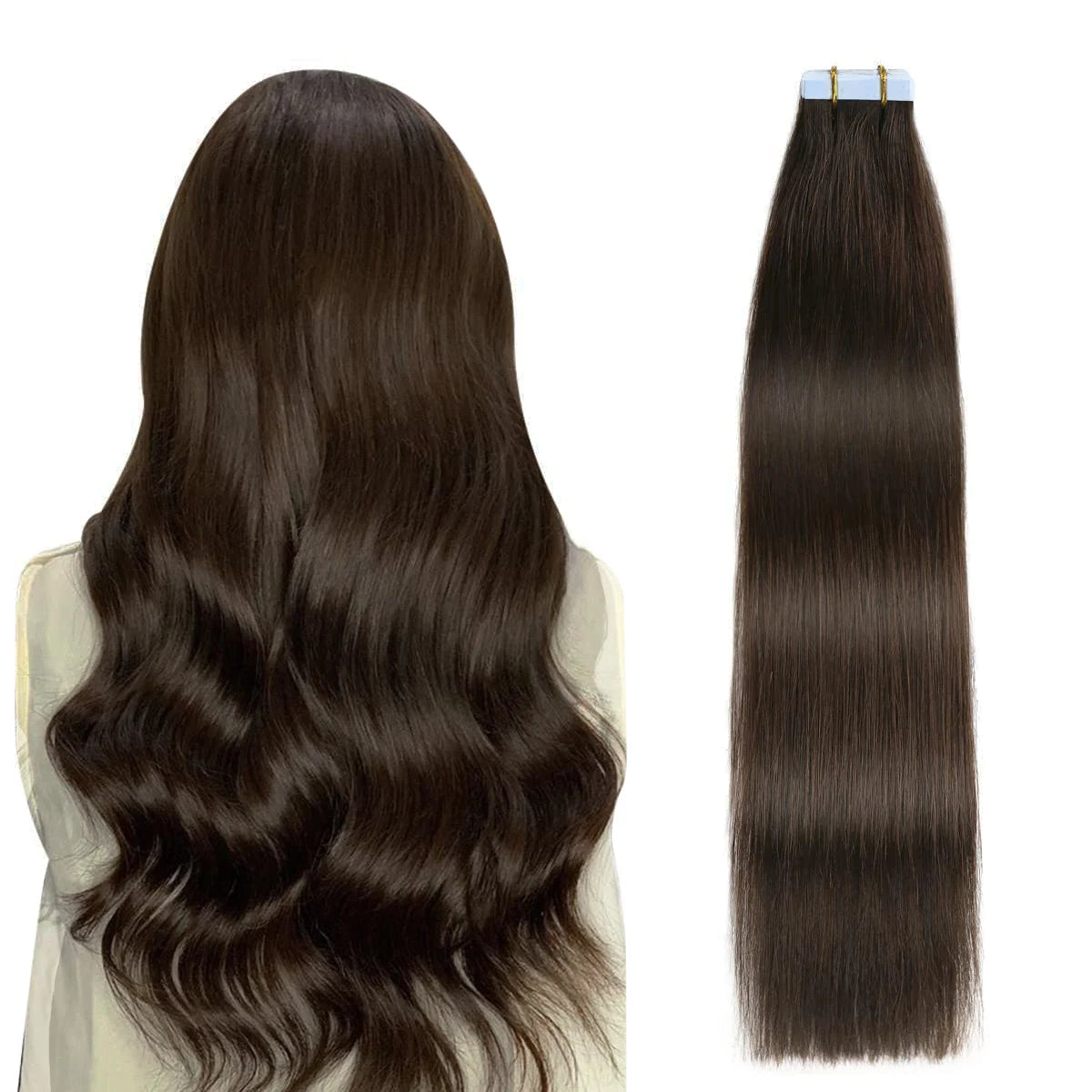 Invisible Tape in Wig, Hair Wigs Extensions Real Remy Hair Extensions and Accessories for Women Ash Blond mixed Platinum Blond Straight Wig Hairpieces