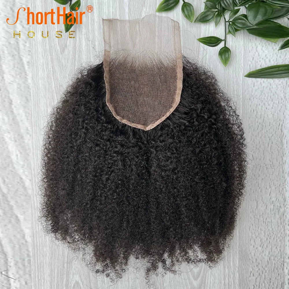 Afro Kinky Curly Human Wigs Brazilian 4x4 5x5 HD Lace Closure Human Hair 360 Transparent Lace Frontal 130Density Hair Extensions and Accessories Hair Style
