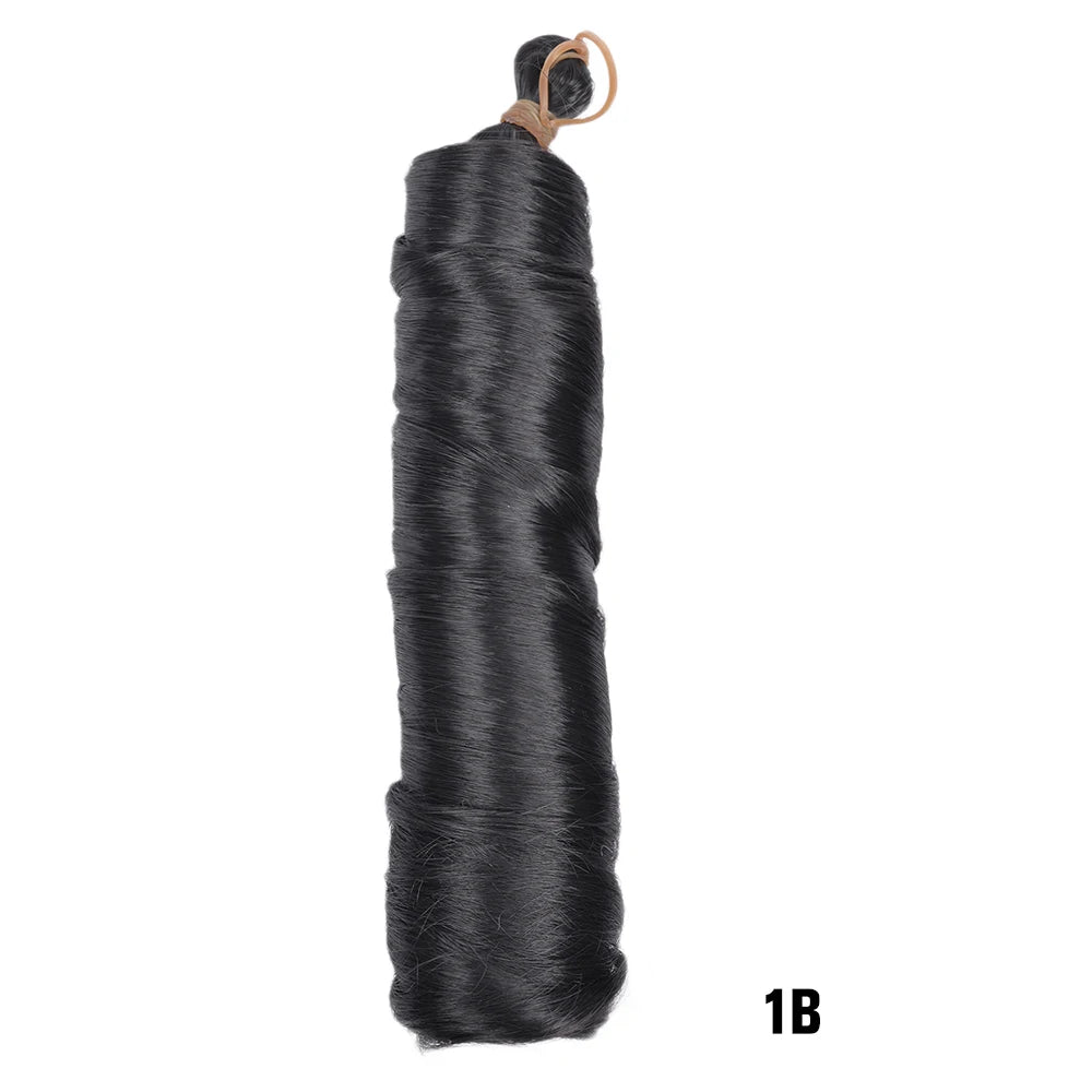 French Curly Braiding Hair Wigs Pre Stretched Bouncy Braiding Wig Hair Easy Braid Curl Braids, Lightweight Synthetic Wavy Hair Accessories and Extensions for Women