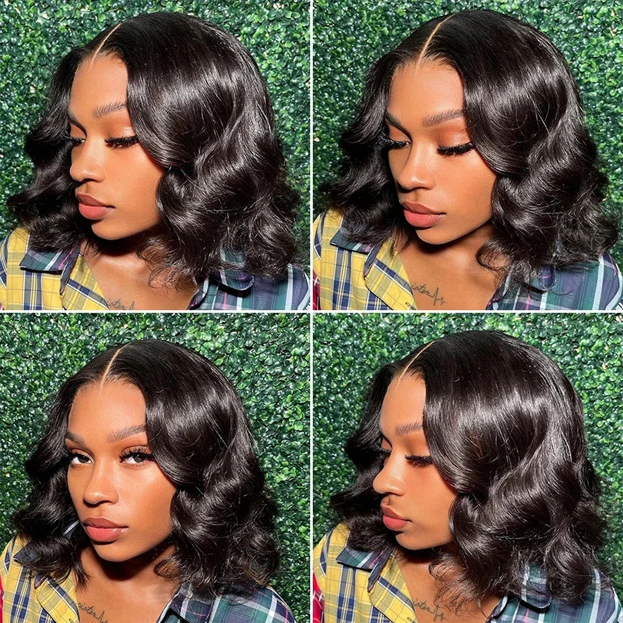 Bob Wig 13x4 Body Wave Glueless Human Wigs Hair Brazilian Ready To Wear 7x5 Lace Frontal Wig Pre Cut No Glue For Women Preplucked
