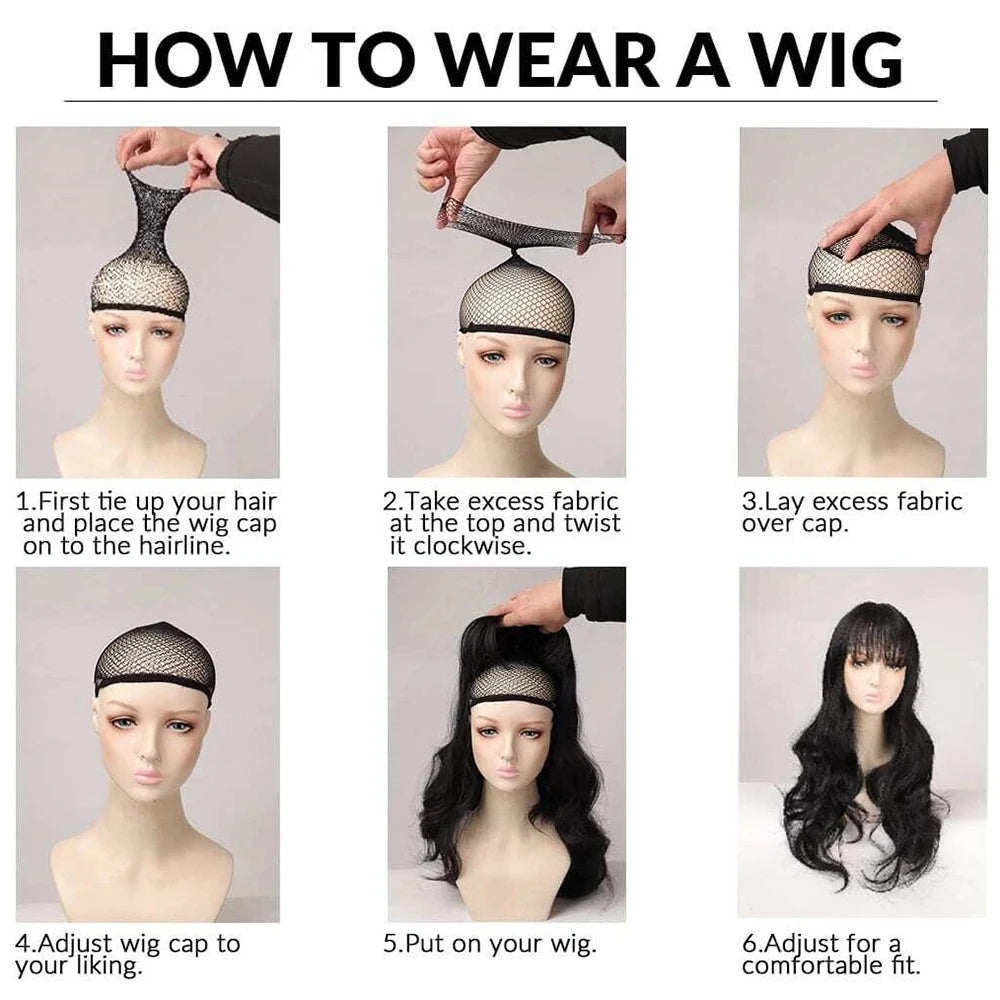 Heat Resistant Short Bob Wig with Bangs for Women Hair Wigs Perfect for Halloween Birthday Costume Party Or Daily Use, Hair Style