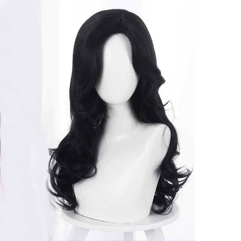 SuQ Classic Curly Wig Synthetic Natural For Women Hair Wigs Cosplay Brown With Blonde Heat Resistant Daily Wigs