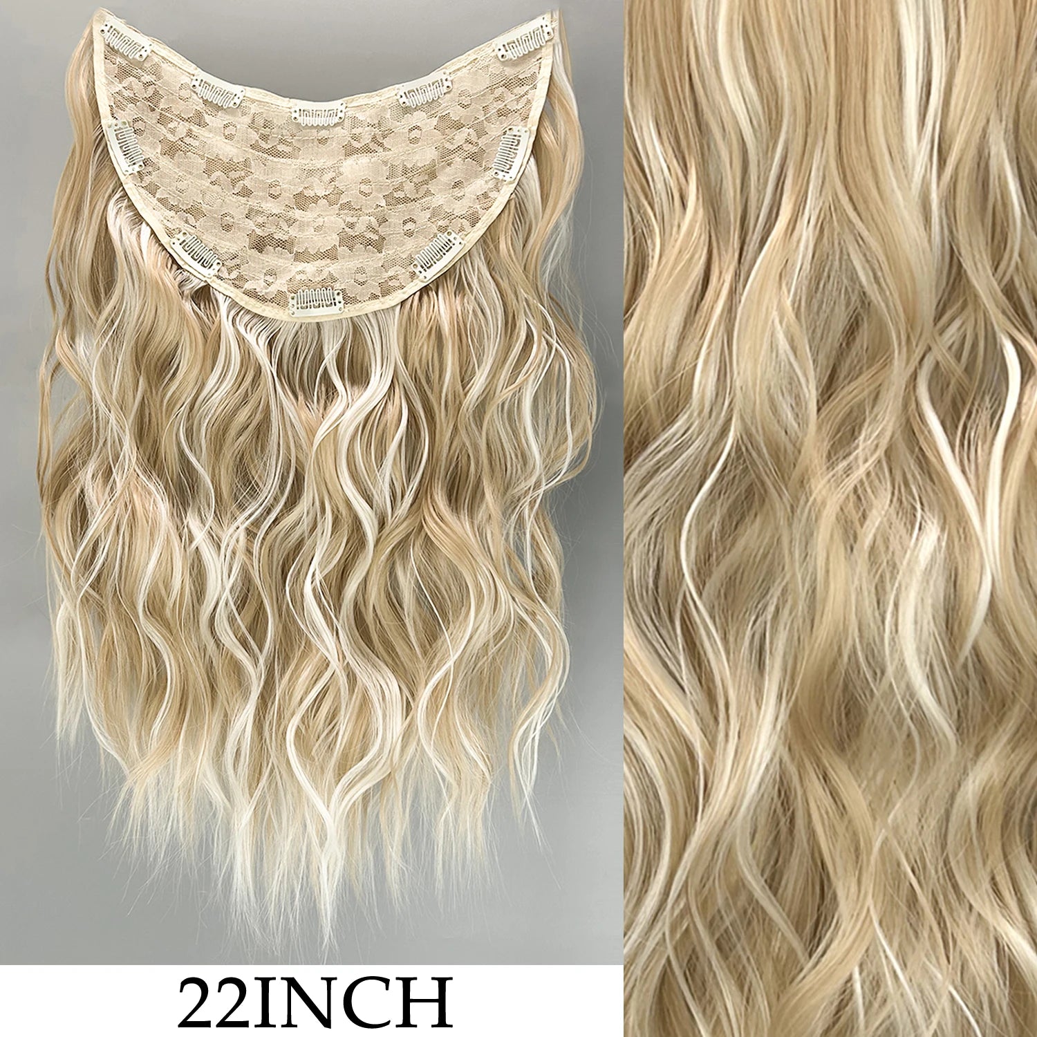 7Pcs/Set 16 Clips Wig Hair Accessories Extension Black Long Straight Natural Hair Wigs Ombre Hairpiece Heat Resistant Fiber For Women Hair Style