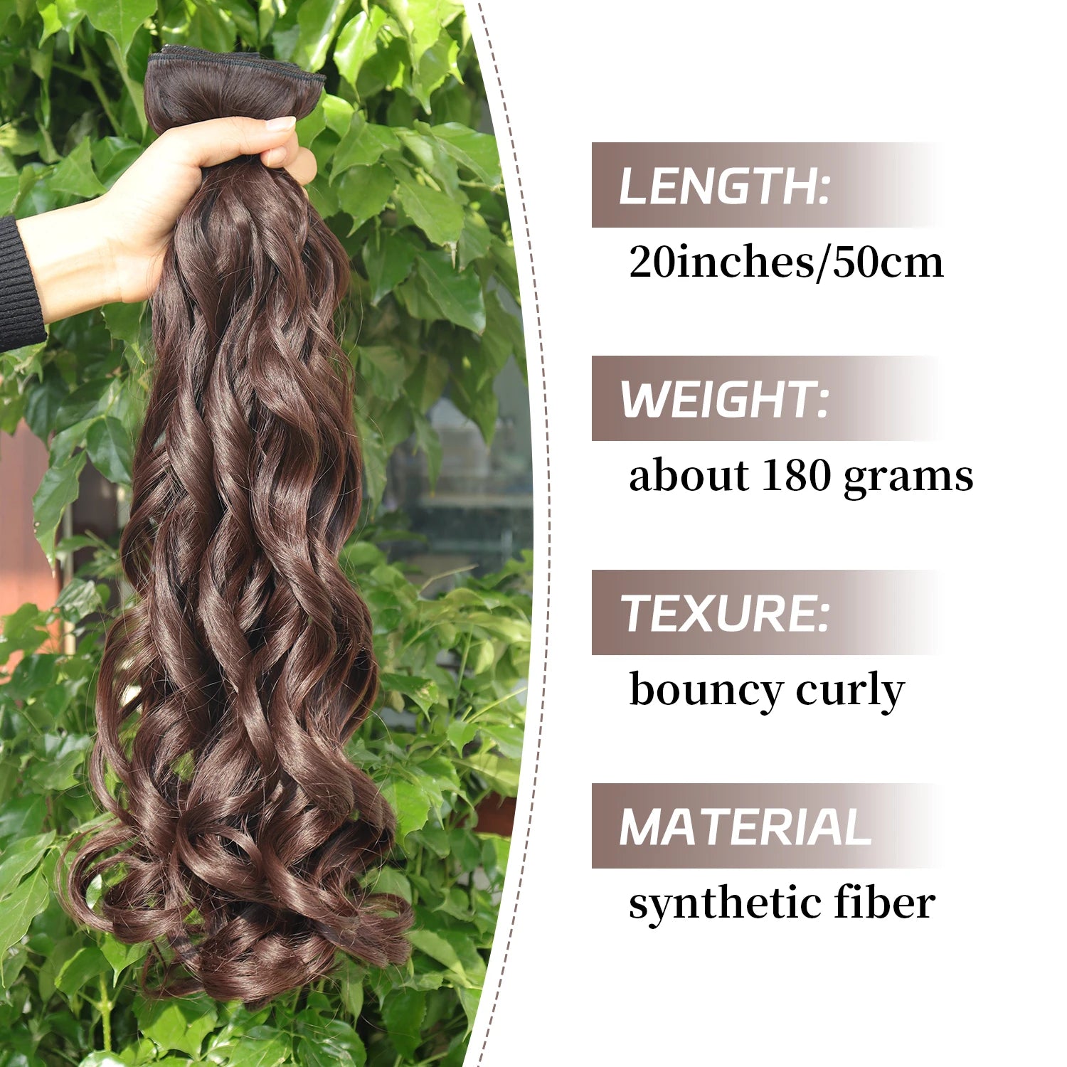 Wig 4Pcs/Set Clip In Hair Accessories and Extensions Synthetic Long Curly Wave Hair Wigs Brown Blonde Black Fake Hairpiece For Women Daily Use