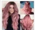 Black Color Long-Lasting Synthetic Wig for Women of Hair Wigs Extension and Accessories