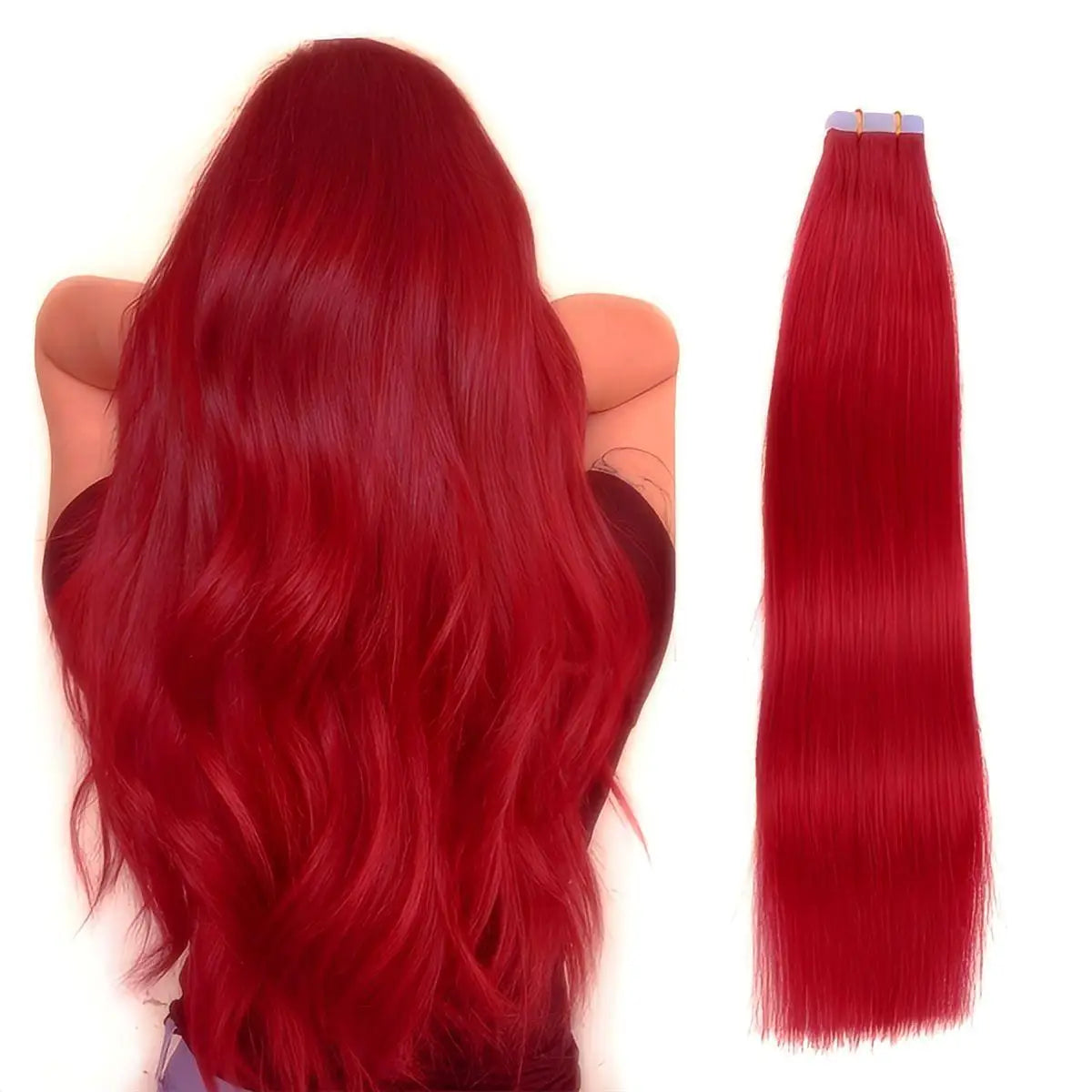 Invisible Tape in Wig, Hair Wigs Extensions Real Remy Hair Extensions and Accessories for Women Ash Blond mixed Platinum Blond Straight Wig Hairpieces