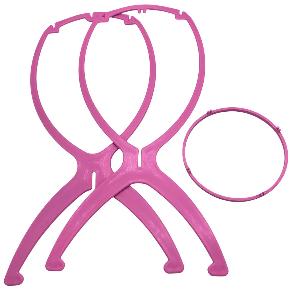 2 pcs stand 36cm Desk Stand Portable Wig Stand Wig Stands Portable Hair Wigs Hanger Salon Barber Hanging Hats Holder Display Stand