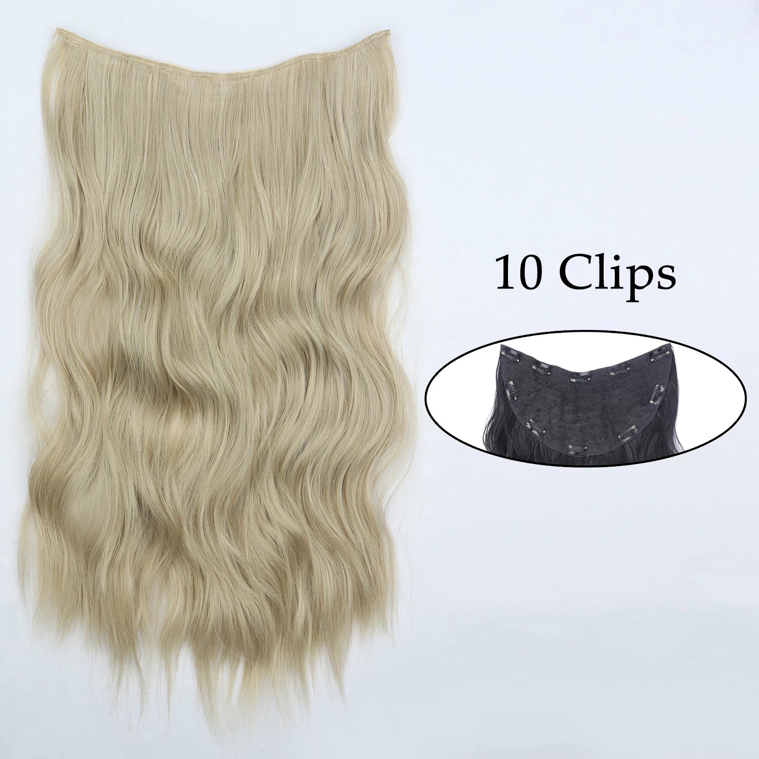 Synthetic Wig 5 Clip In Hair Accessories and Extensions Long Straight Wigs Hair Style Hairpiece Black Brown Blonde 80CM Natural Fake Hair For Women