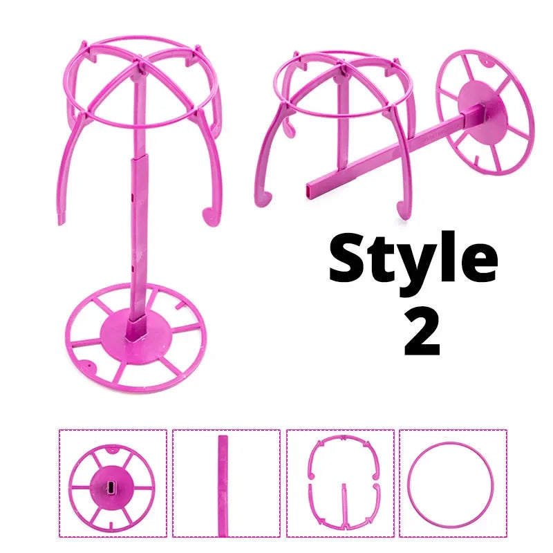 Wig Stands For Multiple Hair Wigs Hanger Display Rack Wigs Holder For Styling Plastic Storage Organizer For Wig Rack Stand