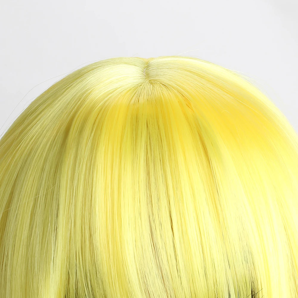 Heat Resistant Short Bob Wig with Bangs for Women Hair Wigs Perfect for Halloween Birthday Costume Party Or Daily Use, Hair Style