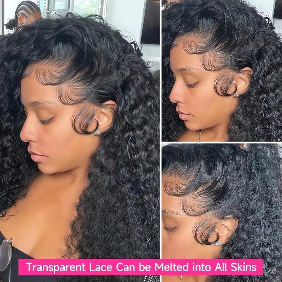 Deep Wave Burmese Curly Wigs Human Hair Style Lace Frontal Wigs for Women 13x4 13x6 Curly HD Lace Front PrePlucked Wigs with Spiral End