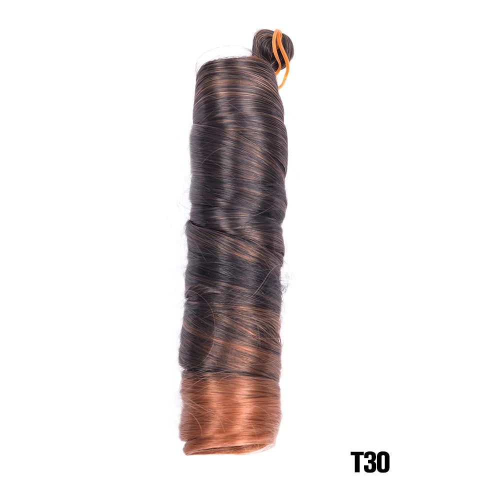 French Curly Braiding Hair Wigs Pre Stretched Bouncy Braiding Wig Hair Easy Braid Curl Braids, Lightweight Synthetic Wavy Hair Accessories and Extensions for Women