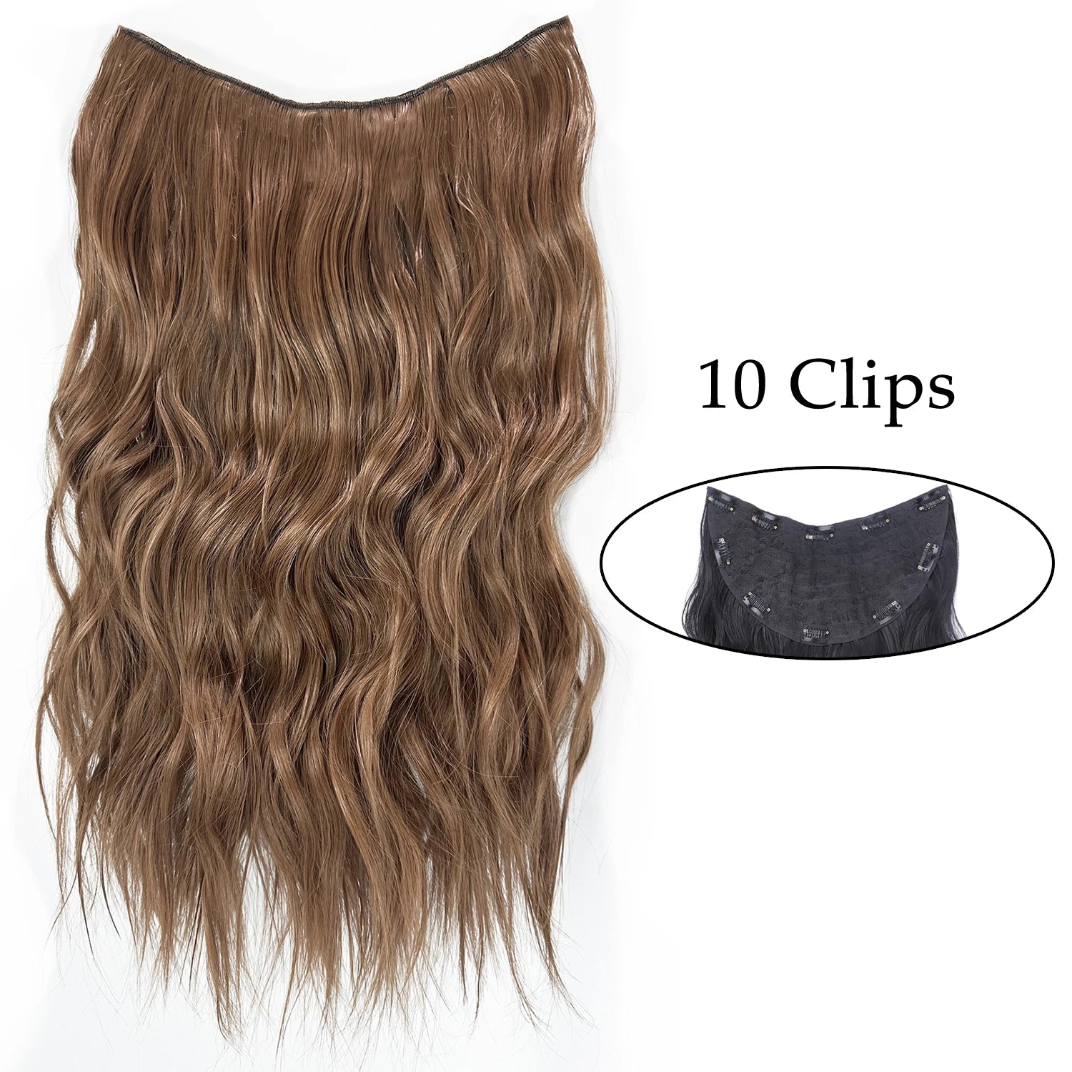 Synthetic Wig 5 Clip In Hair Accessories and Extensions Long Straight Wigs Hair Style Hairpiece Black Brown Blonde 80CM Natural Fake Hair For Women