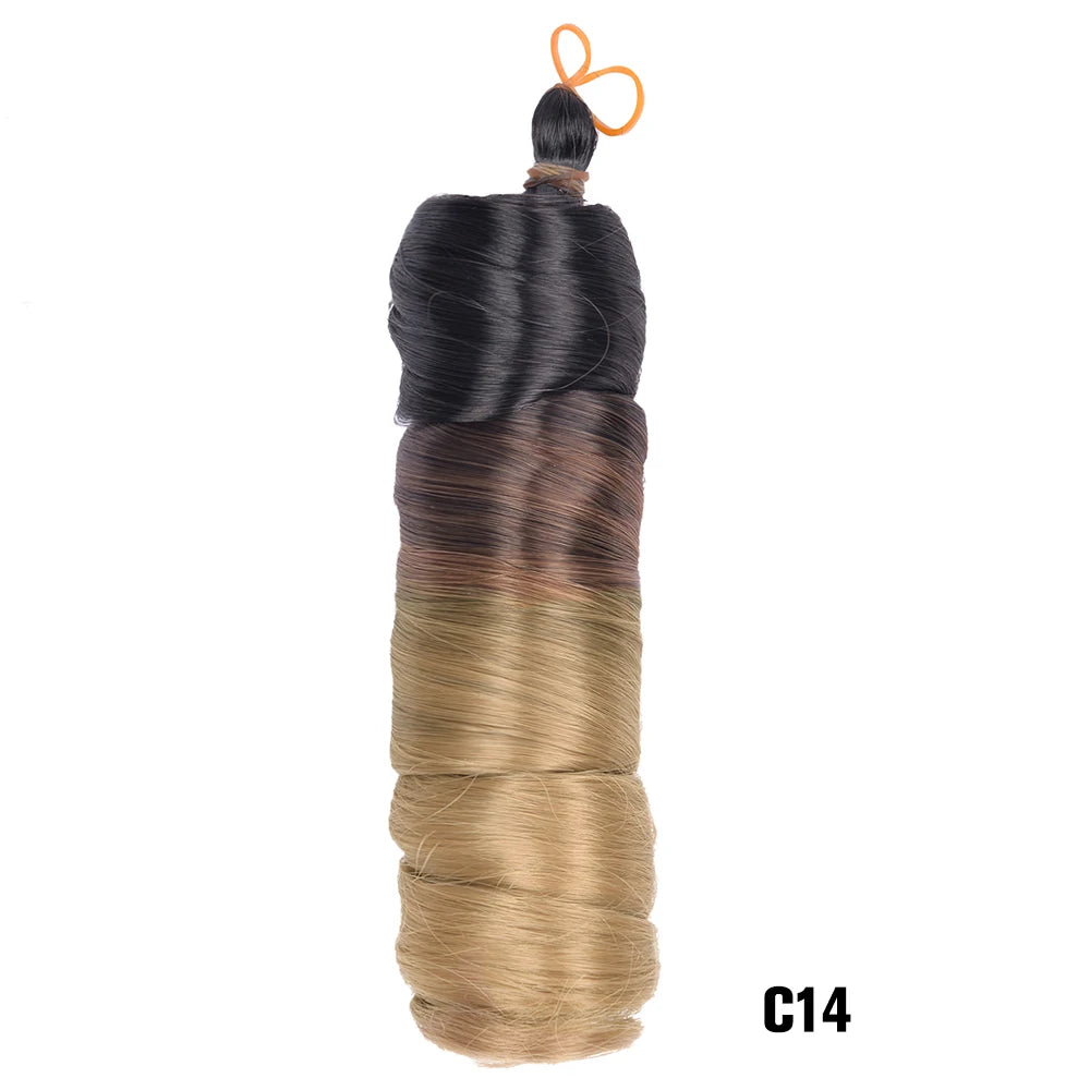French Curly Braiding Hair Wigs Pre Stretched Bouncy Braiding Wig Hair Easy Braid Curl Braids, Lightweight Synthetic Wavy Hair Accessories and Extensions for Women