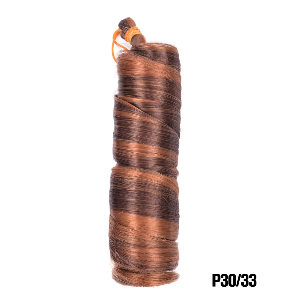 French Curly Braiding Hair Wigs Pre Stretched Bouncy Braiding Wig Hair Easy Braid Curl Braids, Lightweight Synthetic Wavy Hair Accessories and Extensions for Women