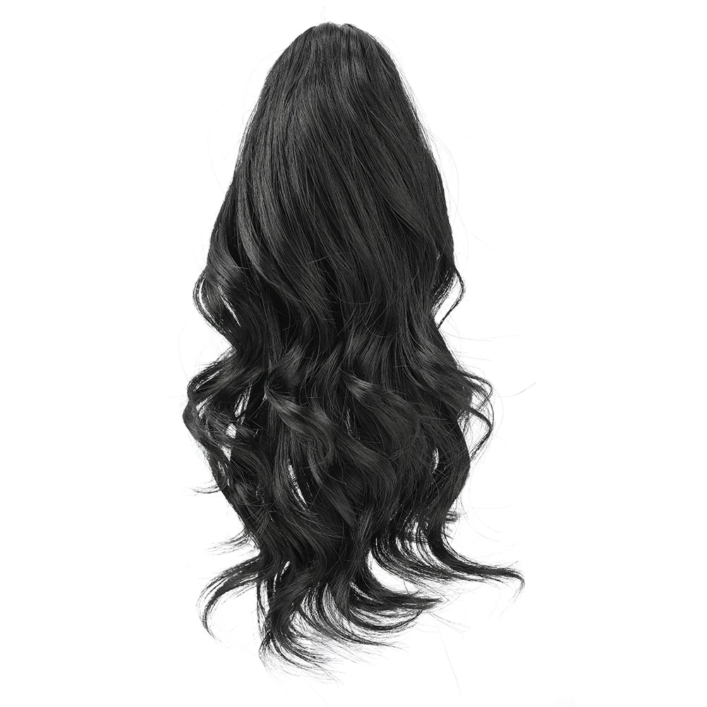 Short Ponytail Hair Extension and Accessories Wigs Synthetic Claw Curly Wavy Clip in Hairpiece Ponytail Hair Extension Short Pony Tail Synthetic Wig for Women