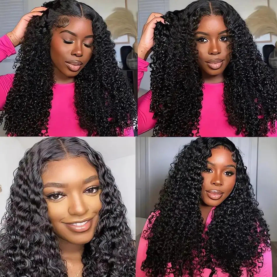 Deep Wave Burmese Curly Wigs Human Hair Style Lace Frontal Wigs for Women 13x4 13x6 Curly HD Lace Front PrePlucked Wigs with Spiral End