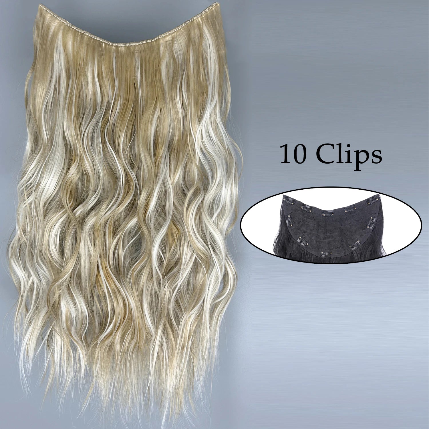 Synthetic Wig 5 Clip In Hair Accessories and Extensions Long Straight Wigs Hair Style Hairpiece Black Brown Blonde 80CM Natural Fake Hair For Women