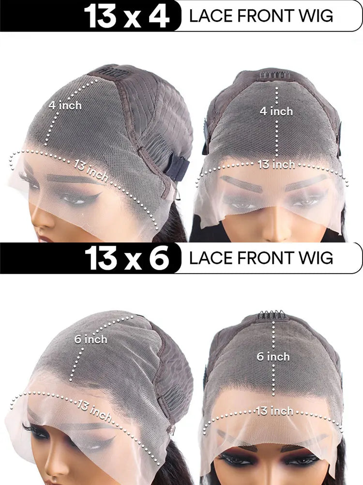 250 Density 13x6 Bone Straight Hd Lace Front Wig 40 Inch 13x4 HD Lace Frontal Human Hair Wigs For Women Brazilian