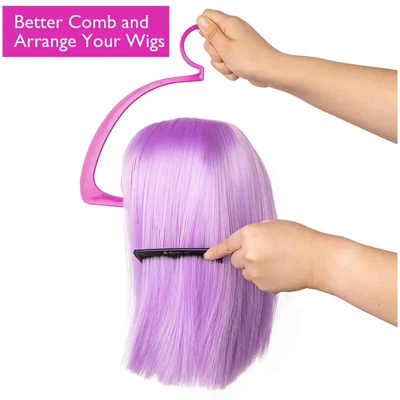 Wig Stands For Multiple Hair Wigs Hanger Display Rack Wigs Holder For Styling Plastic Storage Organizer For Wig Rack Stand