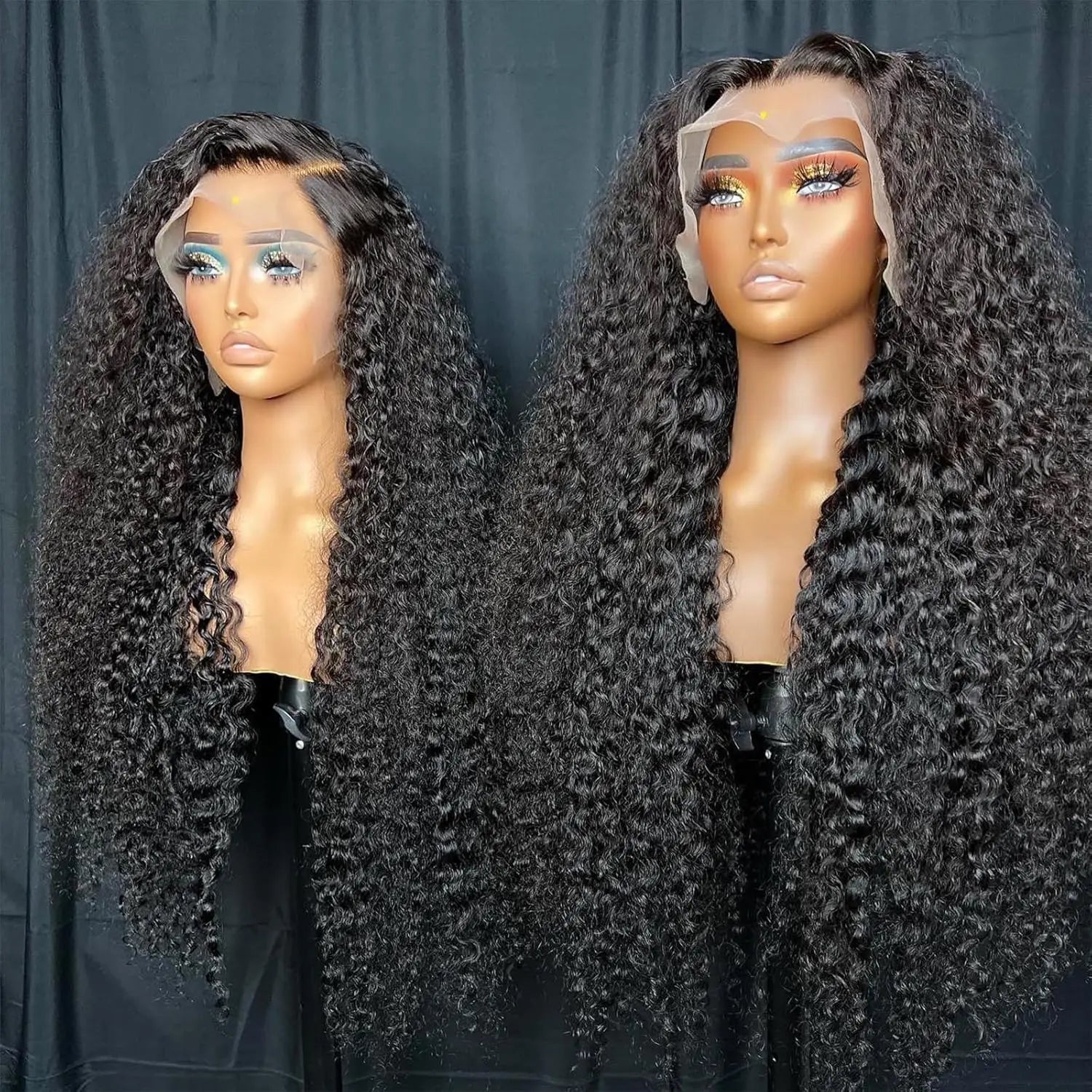613 Blonde Deep Wave Hair Wigs 13x4 13x6 HD Transparent Lace Front Wig 100% Human Hair HD Lace Closure Wig For Women Nature Black Hair Style