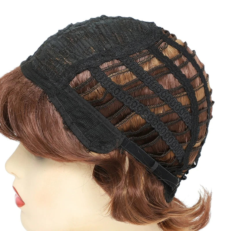Wig for women, natural full head style, curly hair wigs short curly hair, hair cover Synthetic fiber wig