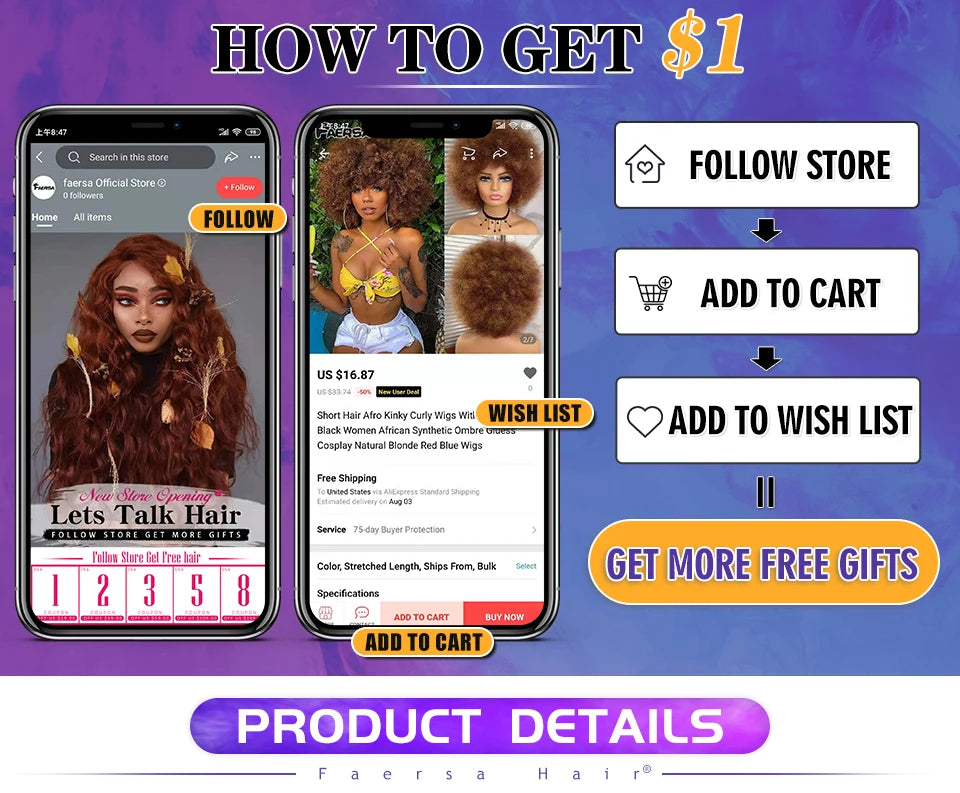 Latisha HD Synthetic Lace Front Wigs Curly Pre Plucked Lace Frontal Wig with Bangs for Women Highlight with Babyhair 24Inch Wigs
