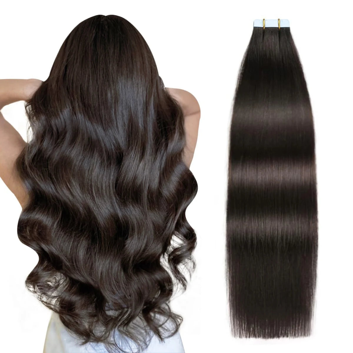 Invisible Tape in Wig, Hair Wigs Extensions Real Remy Hair Extensions and Accessories for Women Ash Blond mixed Platinum Blond Straight Wig Hairpieces