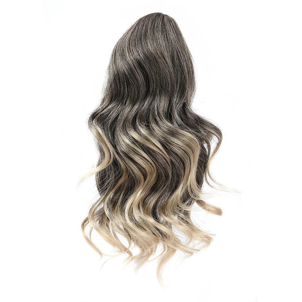 Short Ponytail Hair Extension and Accessories Wigs Synthetic Claw Curly Wavy Clip in Hairpiece Ponytail Hair Extension Short Pony Tail Synthetic Wig for Women