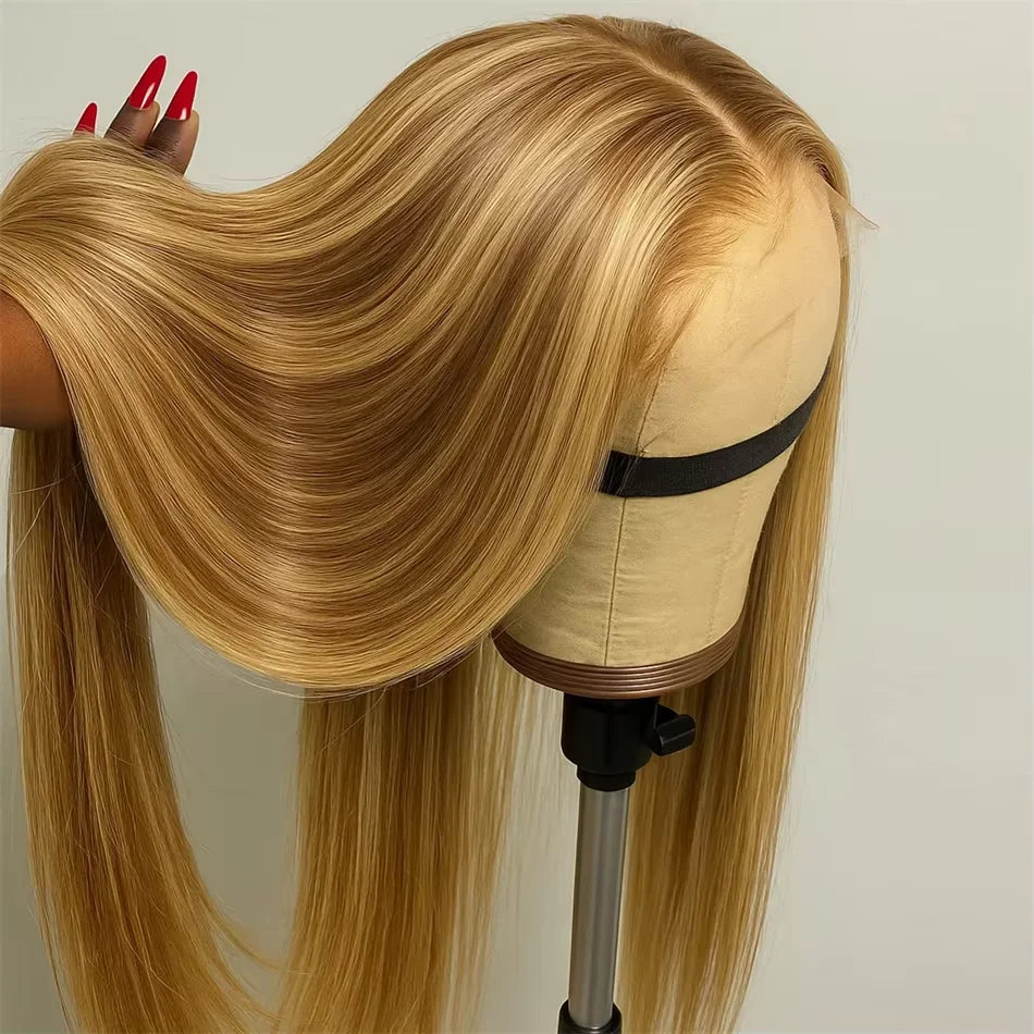 P30/613 Body Wave Highlight Wig 100% Vietnamese Glueless Hair Style Wigs Human Hair 613 Bone Straight Blonde Wigs 13x6 Hd Lace Frontal Wig
