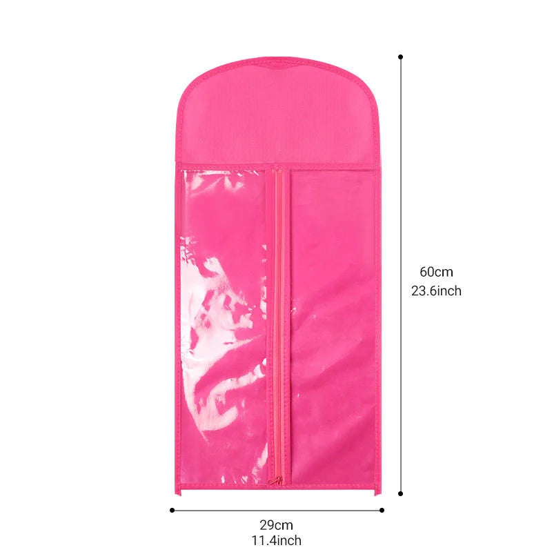 Wig storage bag, organizing bag, wigs case, wig-specific transparent bag, zipper bag